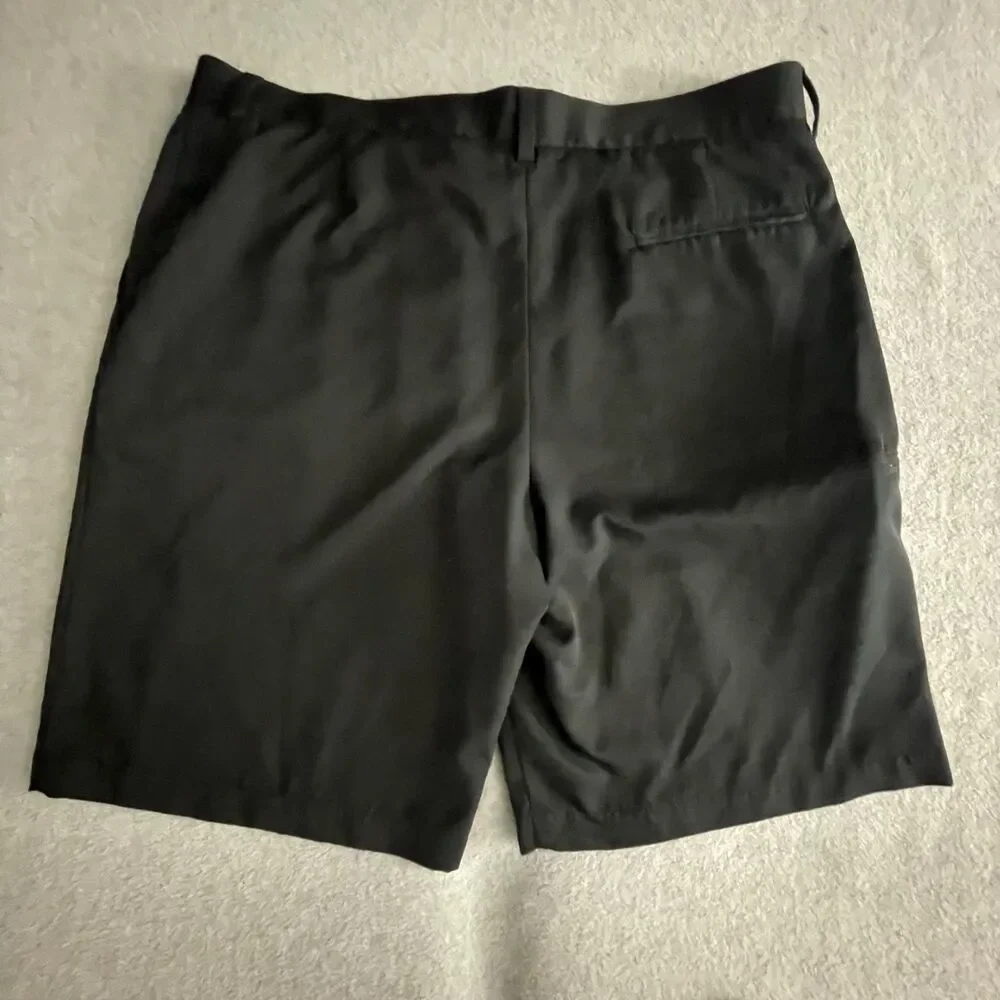 Grand Slam Men's Golf Shorts Size 38 Black Performance Flat Front Stretch Casual